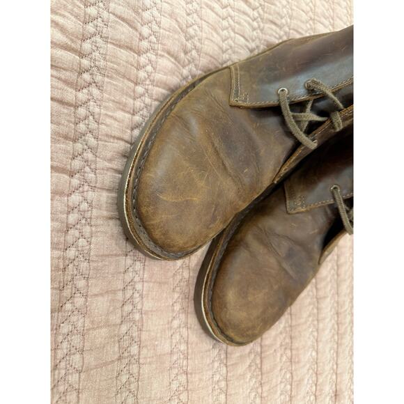Clarks Men’s Brown Leather Desert Boots Chukka Lace Up Casual Shoes Size 12 main image 7